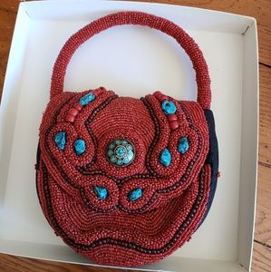 Hand Beaded Purse
